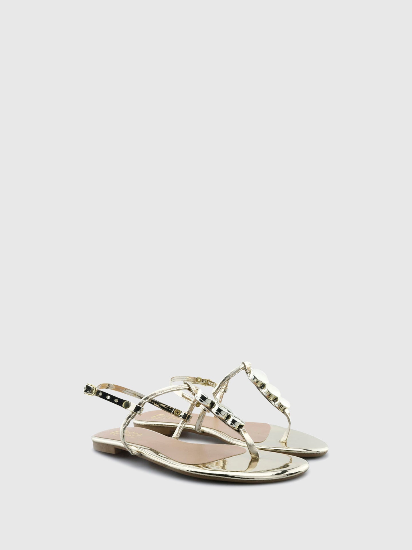 PARODI SHOES Sandálias com Apliques 13/QQ0235OURO Gold